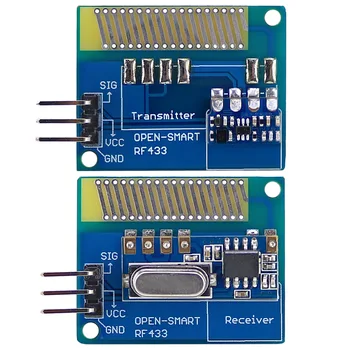 Long Range 433MHz RF Wireless Transceiver Kit with Antenna Large Power 433 MHz Transmitter Receiver Module LORA Kit for Arduino
Long Range 433MHz RF Wireless Transceiver Kit with Antenna Large Power 433 MHz Transmitter Receiver Module LORA Kit for Arduino