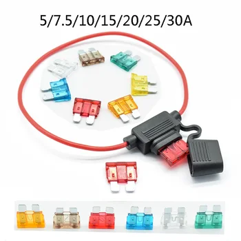 Waterproof Power Socket Medium Blade Type In Line Fuse Holders Fuse Car Replacement Fuses Car Fuse Socket 5A 7.5A 10A15A20A25A
Waterproof Power Socket Medium Blade Type In Line Fuse Holders Fuse Car Replacement Fuses Car Fuse Socket 5A 7.5A 10A15A20A25A