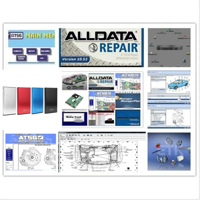 2021 Alldata mi t .. ll программного обеспечения все данные 10 53 + 2015 ElsaWin яркая мастерская atsg
