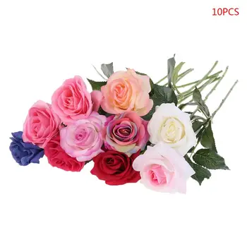 10 Pcs Artificial Valentine's Day Long Stem Rose Fake Flower Wedding Party Decor
10 Pcs Artificial Valentine's Day Long Stem Rose Fake Flower Wedding Party Decor