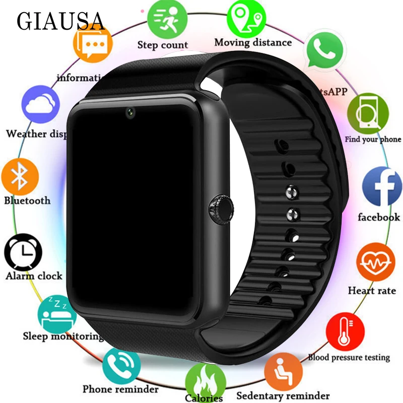 2019 NEW Smart Watch Men GT08 With Touch Screen Big Battery Support TF Sim Card Camera For IOS iPhone Android Phone Watch Women
2019 NEW Smart Watch Men GT08 With Touch Screen Big Battery Support TF Sim Card Camera For IOS iPhone Android Phone Watch Women