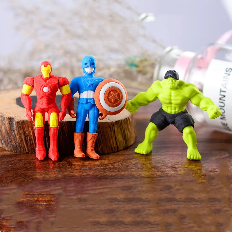 Disney cartoon character styling rubber Captain America Iron Man Creative Eraser Student stationery office school supplies gift
Disney cartoon character styling rubber Captain America Iron Man Creative Eraser Student stationery office school supplies gift