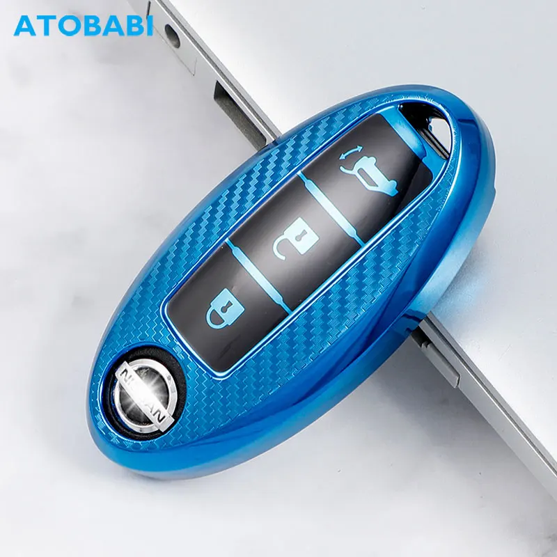 TPU Car Key Cover For Nissan 370Z Altima GT-R Leaf March Cube NV3500 3 Buttons Smart Keychain Carbon Style Remote Protector Case
TPU Car Key Cover For Nissan 370Z Altima GT-R Leaf March Cube NV3500 3 Buttons Smart Keychain Carbon Style Remote Protector Case
