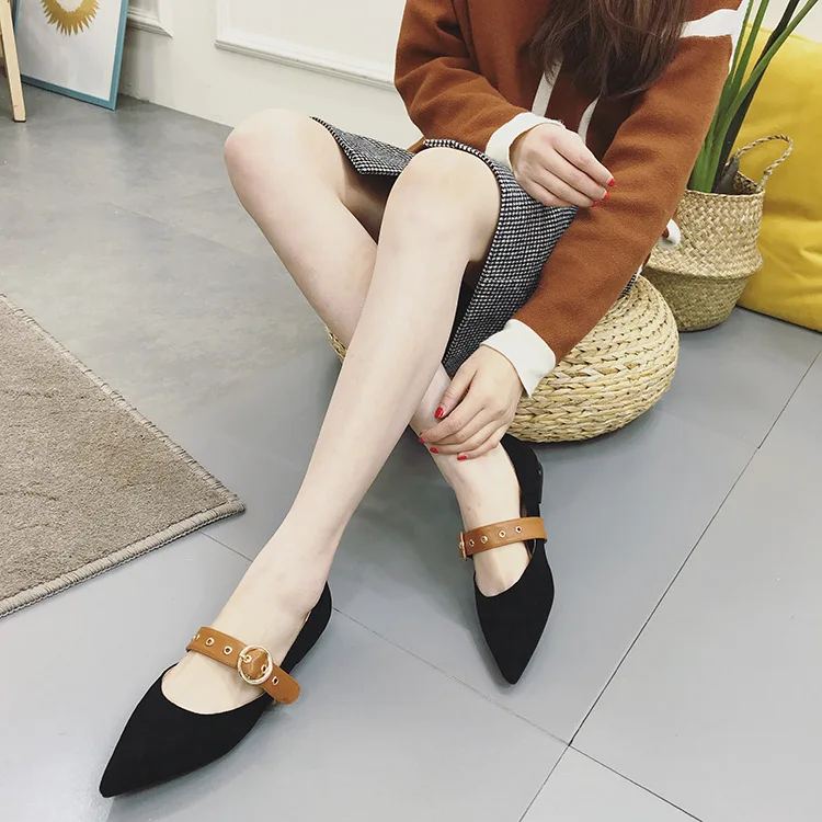 2018 Spring Summer Flat New Style Korean-style Fashion Pointed Low Top Low-Cut WOMEN'S Shoes Simple Sweet Buckle WOMEN'S Shoes 
2018 Spring Summer Flat New Style Korean-style Fashion Pointed Low Top Low-Cut WOMEN'S Shoes Simple Sweet Buckle WOMEN'S Shoes