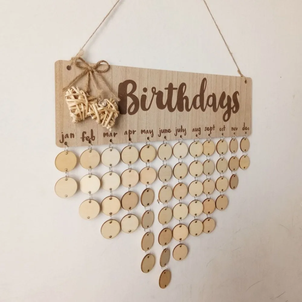 Chritsmas Birthday Special Days Reminder Board Home Hanging Decor Wooden Calendar Board Hanging Ornament New Year Decoration
Chritsmas Birthday Special Days Reminder Board Home Hanging Decor Wooden Calendar Board Hanging Ornament New Year Decoration