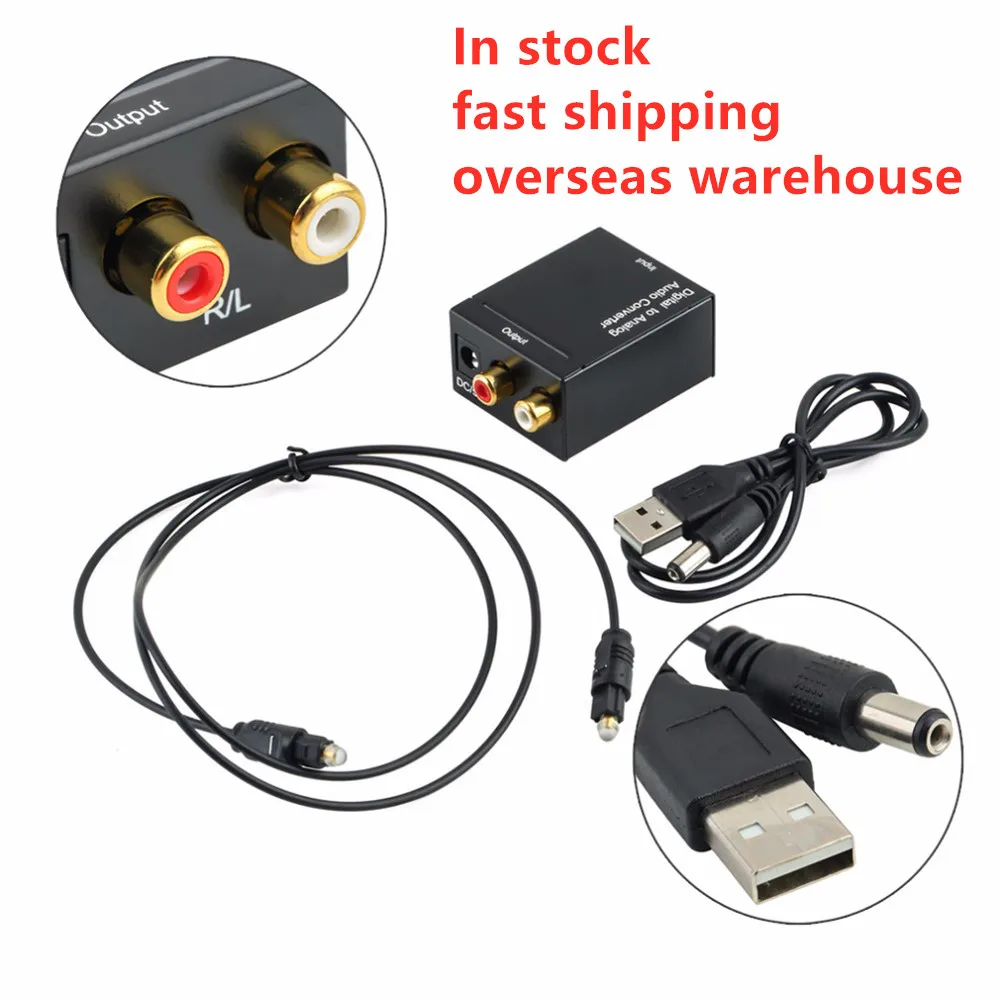 New Jack Digital To Analog Audio Converter Amplifier Decoder Optical Fiber Coaxial Signal To Analog RCA L/R Audio Adapter
New Jack Digital To Analog Audio Converter Amplifier Decoder Optical Fiber Coaxial Signal To Analog RCA L/R Audio Adapter