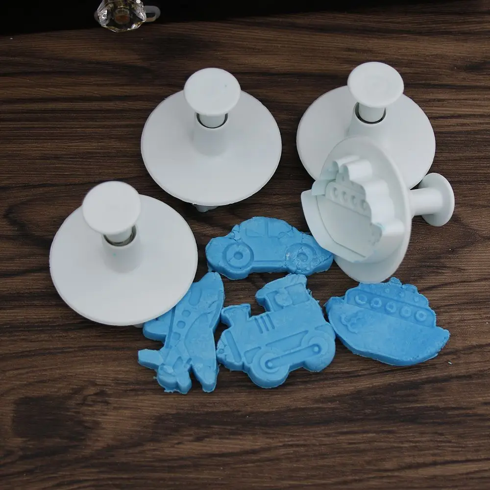 4PCS DIY Molds Fondant Cake Tools, Missile vehicle,Tank, Armored car Sample Plastic Cookie Cutter, Cake Decorating Bakeware
4PCS DIY Molds Fondant Cake Tools, Missile vehicle,Tank, Armored car Sample Plastic Cookie Cutter, Cake Decorating Bakeware