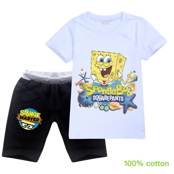 Sponge Bob Creative new Children's Clothing 2020 Summer New Casual Baby Boy Girl Set 
Sponge Bob Creative new Children's Clothing 2020 Summer New Casual Baby Boy Girl Set