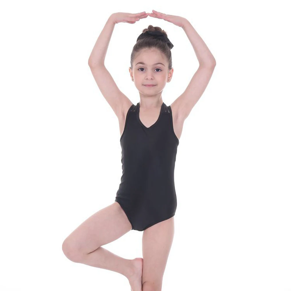 

3-14 Years Kids Girls Ballet Dance Leotard for Toddler Gymnastics Children Classics Camisole Straps Cross Style Leotards Ballet