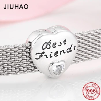 Authentic 925 Sterling Silver best Friend Heart Clip Bead Charms for Jewelry making Fit Original reflection Charm Bracelet
Authentic 925 Sterling Silver best Friend Heart Clip Bead Charms for Jewelry making Fit Original reflection Charm Bracelet