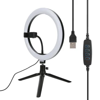 Plastic 10 Inch USB Ring Fill Light Kit with Hose Mobile Phone Clip Desktop Tripod for Live Broadcast Makeup Ring Fill Light
Plastic 10 Inch USB Ring Fill Light Kit with Hose Mobile Phone Clip Desktop Tripod for Live Broadcast Makeup Ring Fill Light