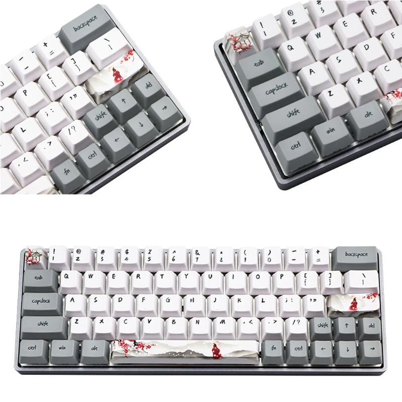 73 Keys Dye Sublimation Mechanical Keyboard Cute Keycaps PBT OEM Profile Plum Keycap For GH60 GK61 GK64 Keyboard Keycap
73 Keys Dye Sublimation Mechanical Keyboard Cute Keycaps PBT OEM Profile Plum Keycap For GH60 GK61 GK64 Keyboard Keycap