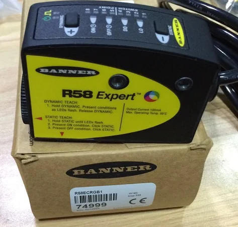 R58 Expert R58ECRGB1 BANNER color mark sensor brand new original authentic fake one penalty ten
R58 Expert R58ECRGB1 BANNER color mark sensor brand new original authentic fake one penalty ten