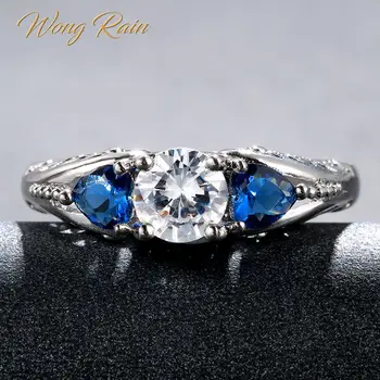 Wong Rain Vintage 925 Sterling Silver White Topaz Sapphire Gemstone Wedding Engagement White Gold Ring Fine Jewelry Wholesale
Wong Rain Vintage 925 Sterling Silver White Topaz Sapphire Gemstone Wedding Engagement White Gold Ring Fine Jewelry Wholesale
