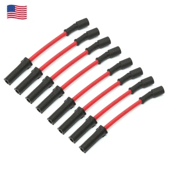 8pcs/set Spark Plug Wires Red Silicone Wire Shell Spark Plug Wiring Compatible With Che-vro-let Car SUV Accessories
8pcs/set Spark Plug Wires Red Silicone Wire Shell Spark Plug Wiring Compatible With Che-vro-let Car SUV Accessories
