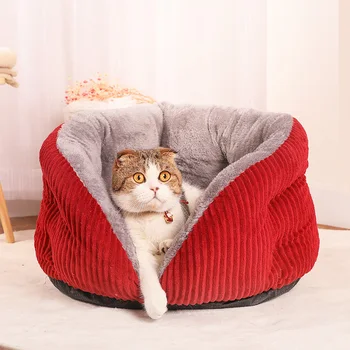New Cat Bed Grey Cat House For Cats Small Dog Bed Winter Warm Round Sleeping Bag Beds Puppy Cushion Mat Supplies Pet Products
New Cat Bed Grey Cat House For Cats Small Dog Bed Winter Warm Round Sleeping Bag Beds Puppy Cushion Mat Supplies Pet Products