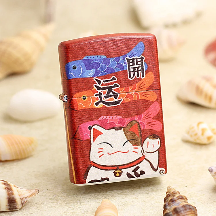 Genuine Zippo oil lighter copper Red Fortune Cat cigarette Kerosene lighters Gift With anti-counterfeiting code 205
Genuine Zippo oil lighter copper Red Fortune Cat cigarette Kerosene lighters Gift With anti-counterfeiting code 205