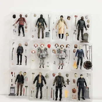 NECA Action Figure Friday The 13th Jason Freddy Krueger Chucky IT Pennywise Joker Michael Myers Leatherface Chainsaw Figure Toy
NECA Action Figure Friday The 13th Jason Freddy Krueger Chucky IT Pennywise Joker Michael Myers Leatherface Chainsaw Figure Toy