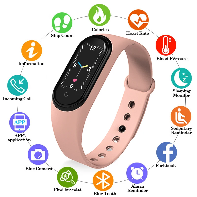Smart Band M5 Bluetooth Smart Watch Man Fitness Tracker Heart Rate Blood Pressure Monitor Sports Waterproof Smartwatch Women And
Smart Band M5 Bluetooth Smart Watch Man Fitness Tracker Heart Rate Blood Pressure Monitor Sports Waterproof Smartwatch Women And