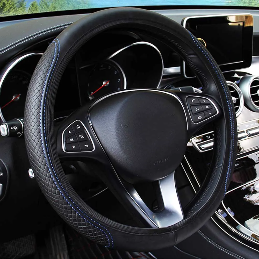 Car Steering Wheel Cover Skidproof Auto Steering- for Nissan Versa Maxima Altima Rogue Armada Sentra Murano Infiniti |