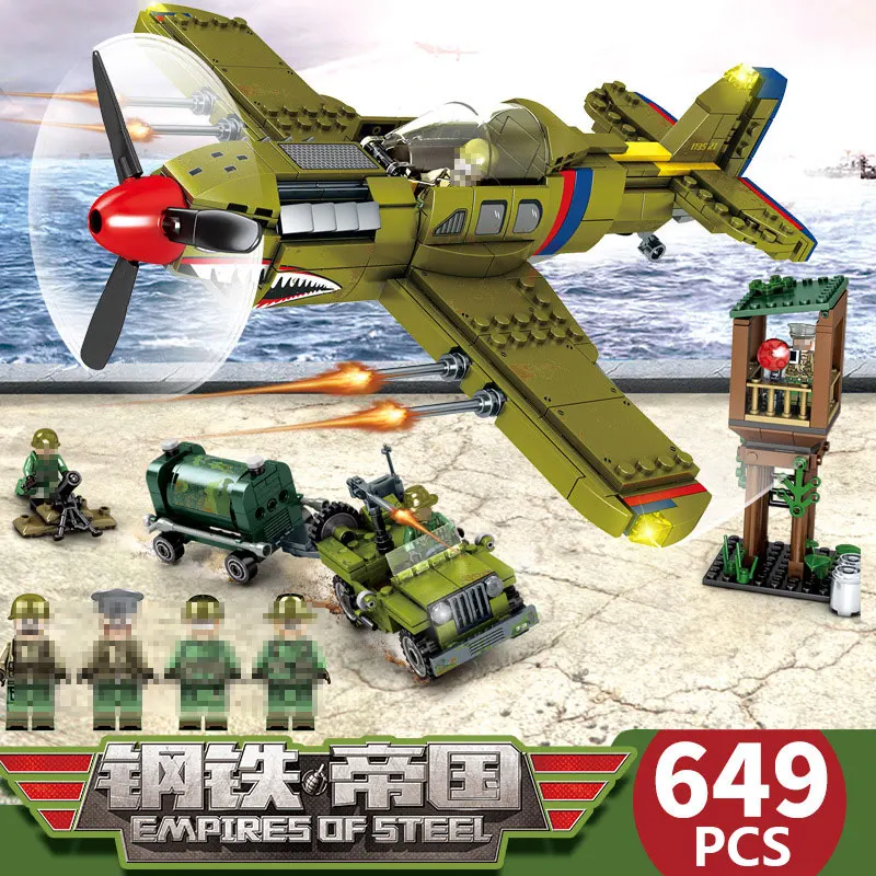 649-216pcs WW2 Army Fighter Pearl Harbor Building Block compatible Legoinglys Aircraft Military Building Block Toys for children
649-216pcs WW2 Army Fighter Pearl Harbor Building Block compatible Legoinglys Aircraft Military Building Block Toys for children