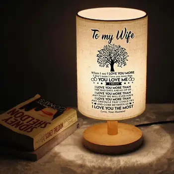 To My Wife Bedside Lamp Night Light Warm White Bulb Dimmable Gift Wood Table lamp
To My Wife Bedside Lamp Night Light Warm White Bulb Dimmable Gift Wood Table lamp