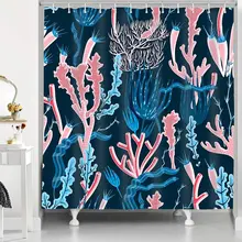 Coral Shower Curtain Colorful Animation Tropical Deep Sea Blue Coral Reef Bath Curtains Waterproof with Hooks Bathroom Decor
Coral Shower Curtain Colorful Animation Tropical Deep Sea Blue Coral Reef Bath Curtains Waterproof with Hooks Bathroom Decor