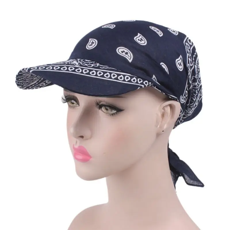Unisex Visor Pre Fitted Bandana Turban Hat Boho Paisley Floral Tie Knot Back Cotton Baseball Cap Adjustable Sun Head Scarf
Unisex Visor Pre Fitted Bandana Turban Hat Boho Paisley Floral Tie Knot Back Cotton Baseball Cap Adjustable Sun Head Scarf
