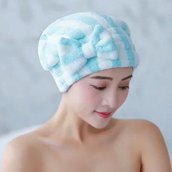 Elastic Hair Drying Cap With Bow Thickening Coral Fleece Super Absorbent Hair Wrap Towel Shower Hat For Curly Long & Thick Hair
Elastic Hair Drying Cap With Bow Thickening Coral Fleece Super Absorbent Hair Wrap Towel Shower Hat For Curly Long & Thick Hair