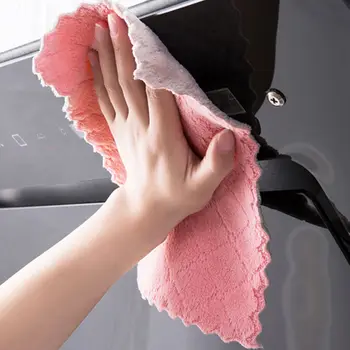 Dishcloth Oil-free Cleaning cloth Kitchen Household Hand Cleaning Scraping Table Dishes Water-Absorbing Scouring Pad Thick Small
Dishcloth Oil-free Cleaning cloth Kitchen Household Hand Cleaning Scraping Table Dishes Water-Absorbing Scouring Pad Thick Small