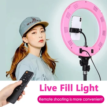 Photography for Youtube LED Selfie Cold Warm Lighting Dimmable LED Ring Light Phone Video Light Lamp Ring Lamp Rim of Light
Photography for Youtube LED Selfie Cold Warm Lighting Dimmable LED Ring Light Phone Video Light Lamp Ring Lamp Rim of Light