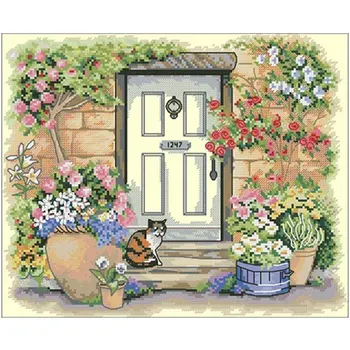 Cat in front of the garden patterns Counted Cross Stitch 11TC 14CT DIY Chinese Cross Stitch Kits Embroidery Needlework Sets
Cat in front of the garden patterns Counted Cross Stitch 11TC 14CT DIY Chinese Cross Stitch Kits Embroidery Needlework Sets