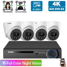 4CH DVR Security Camera System 4K Face Recognition AHD CCTV Dome Camera Sytem Set 8MP Indoor Home Video Surveillance Kit XMEYE
4CH DVR Security Camera System 4K Face Recognition AHD CCTV Dome Camera Sytem Set 8MP Indoor Home Video Surveillance Kit XMEYE
