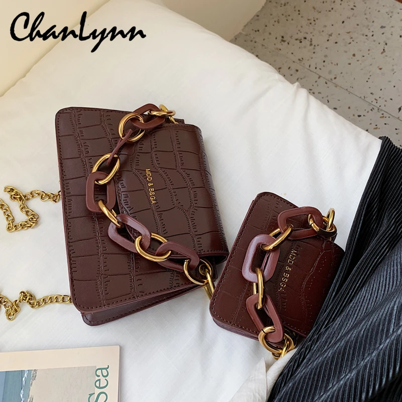 Stone Pattern PU Leather Crossbody Bags For Women Thick Chain Design Shoulder Messenger Bag Lady Mini Tote Lipstick Handbags
Stone Pattern PU Leather Crossbody Bags For Women Thick Chain Design Shoulder Messenger Bag Lady Mini Tote Lipstick Handbags