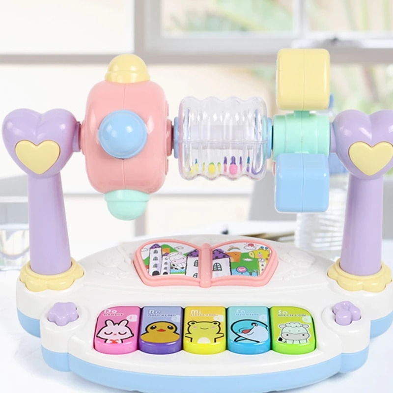 W3JF Children's Rotating Puzzle Music Piano Ancient Poems/ Stories/Music/Children's Songs/Three-character Educational Toys | Игрушки
