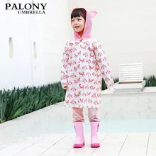 Kids Raincoat For Children Cute Waterproof Rain coat Cover Tour Rainwear Hooded Impermeable 3 Colors(China)