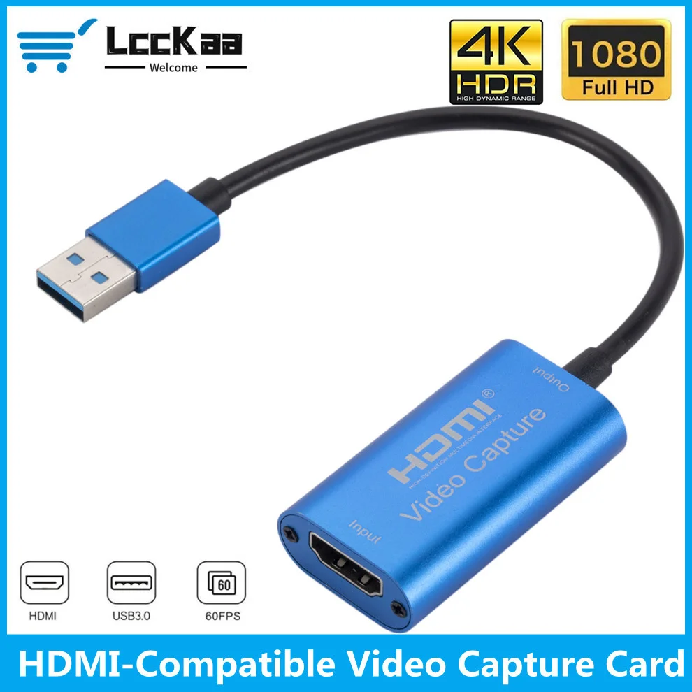 LccKaa HDMI-совместимая карта захвата видео USB 3.0 4K Видео-игра захват запись для PS4 игр DVD-камеры Запись живой трансляции
LccKaa HDMI-совместимая карта захвата видео USB 3.0 4K Видео-игра захват запись для PS4 игр DVD-камеры Запись живой трансляции
