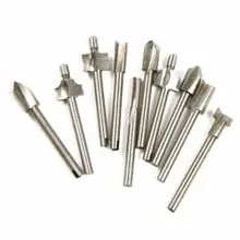 10pcs Set Box 3mm Titanium Router Bits Wood Cutter Milling Fits Rotary Tool Engraving Machine Knife Sharpening Slot
10pcs Set Box 3mm Titanium Router Bits Wood Cutter Milling Fits Rotary Tool Engraving Machine Knife Sharpening Slot
