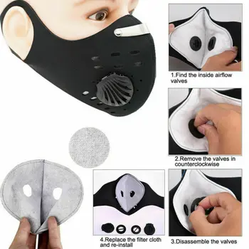 New Washable Reusable Black Elastic Face Covers Reusable Unisex Face Mask Activated Carbon Mask With Filter
New Washable Reusable Black Elastic Face Covers Reusable Unisex Face Mask Activated Carbon Mask With Filter