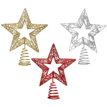 Christmas Crafts Christmas Tree Tree Top Star Iron Decoration Props Hollow Five-pointed Star Tree Top Star
Christmas Crafts Christmas Tree Tree Top Star Iron Decoration Props Hollow Five-pointed Star Tree Top Star