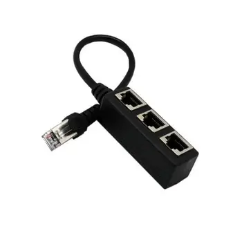 RJ45 Male To 3 RJ45 High Speed Female Port Network Extender Cable Splitter LAN Ethernet 
RJ45 Male To 3 RJ45 High Speed Female Port Network Extender Cable Splitter LAN Ethernet