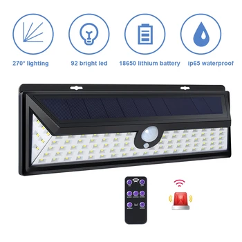42/92LED Solar Powered Light Outdoor Motion Sensor 3 Modes Solar Wall Lamp Security Waterproof Energy Saving Garden Lamps
42/92LED Solar Powered Light Outdoor Motion Sensor 3 Modes Solar Wall Lamp Security Waterproof Energy Saving Garden Lamps