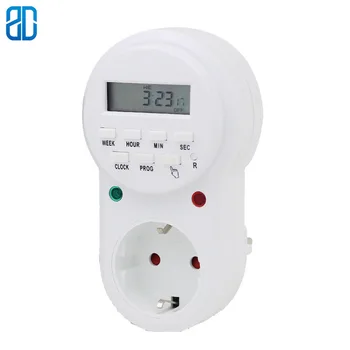EU Weekly Digital Timer Socket Smart Power Socket EU Plug Programmable Electronic Digital Timer Switch Energy Saving 220V 16A
EU Weekly Digital Timer Socket Smart Power Socket EU Plug Programmable Electronic Digital Timer Switch Energy Saving 220V 16A
