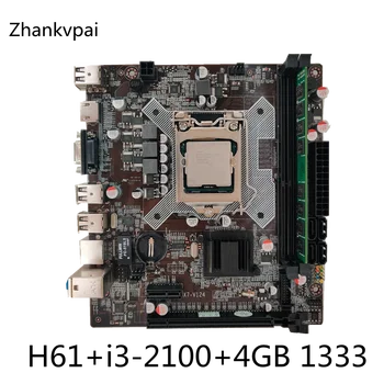 H61 Desktop Motherboard For Intel Cpu Set With Core Duo 3.1G Cpu i3-2100 + 4G Memory Computer Mainboard Assemble Set
H61 Desktop Motherboard For Intel Cpu Set With Core Duo 3.1G Cpu i3-2100 + 4G Memory Computer Mainboard Assemble Set