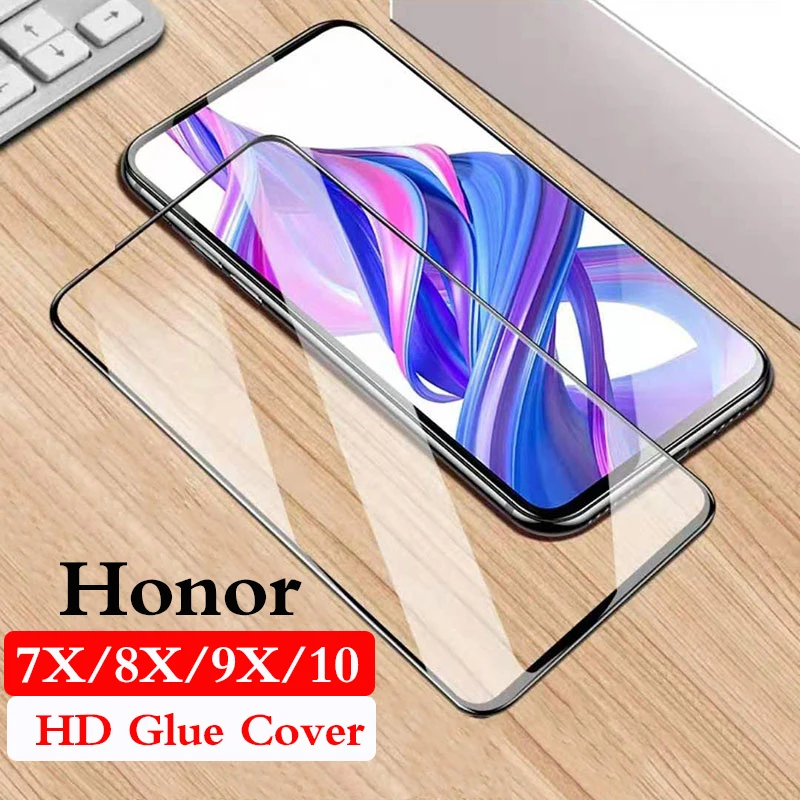 Protective Glass on the honor 8x 7x 9x 7 8 9 X 10 phone case Screen Protector for huawei honer x8 x9 safety film Accessories |