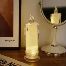 Flameless LED Light Candle Electronic Lamp With Base Transparent Shell Flickering Tea Light Christmas Event Party Home Decor
Flameless LED Light Candle Electronic Lamp With Base Transparent Shell Flickering Tea Light Christmas Event Party Home Decor