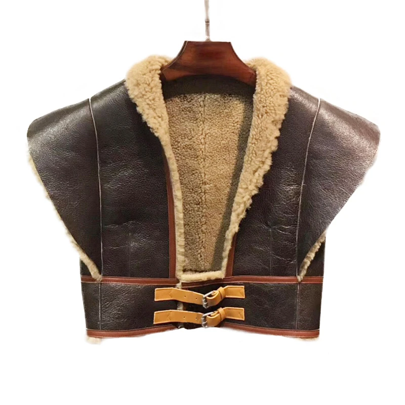 Real Sheep Fur Vest Women Natural Sheep Shearing Gilet Winter Merino Sheep Fur Waistcoat
Real Sheep Fur Vest Women Natural Sheep Shearing Gilet Winter Merino Sheep Fur Waistcoat