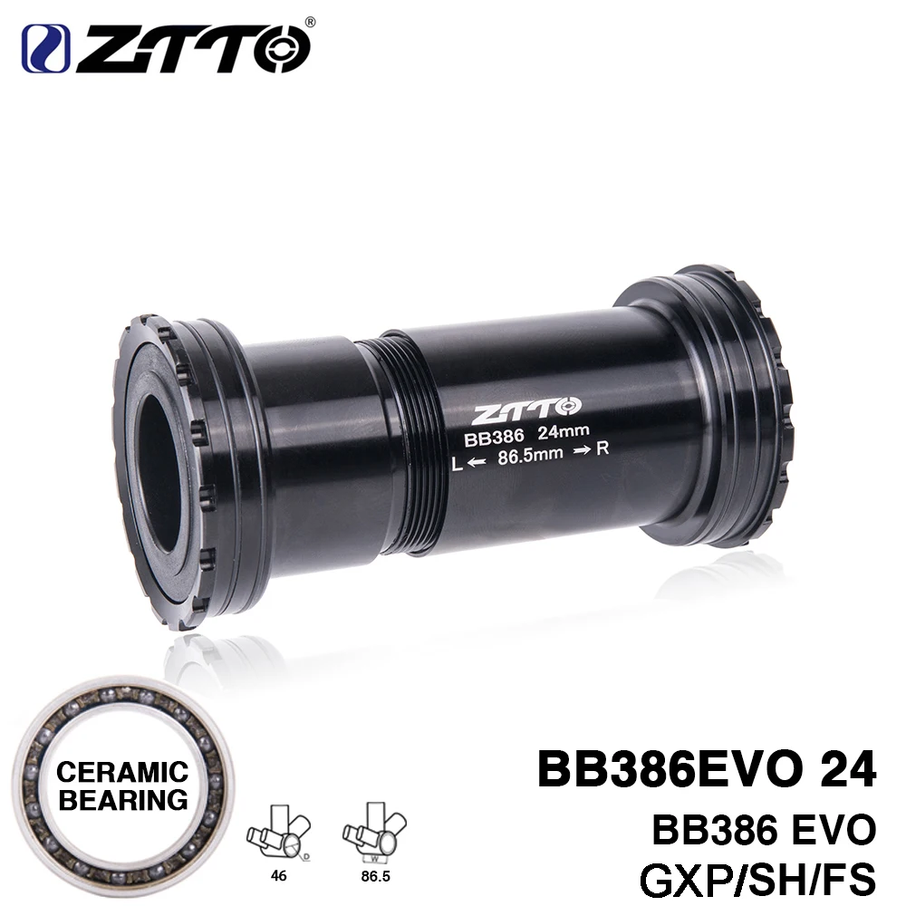 ZTTO BB386 24mm Adapter Ceramic Bearing Press Fit Bicycle Bottom Brackets Axle for GXP MTB Road bike parts 22 Crankset chainset
ZTTO BB386 24mm Adapter Ceramic Bearing Press Fit Bicycle Bottom Brackets Axle for GXP MTB Road bike parts 22 Crankset chainset