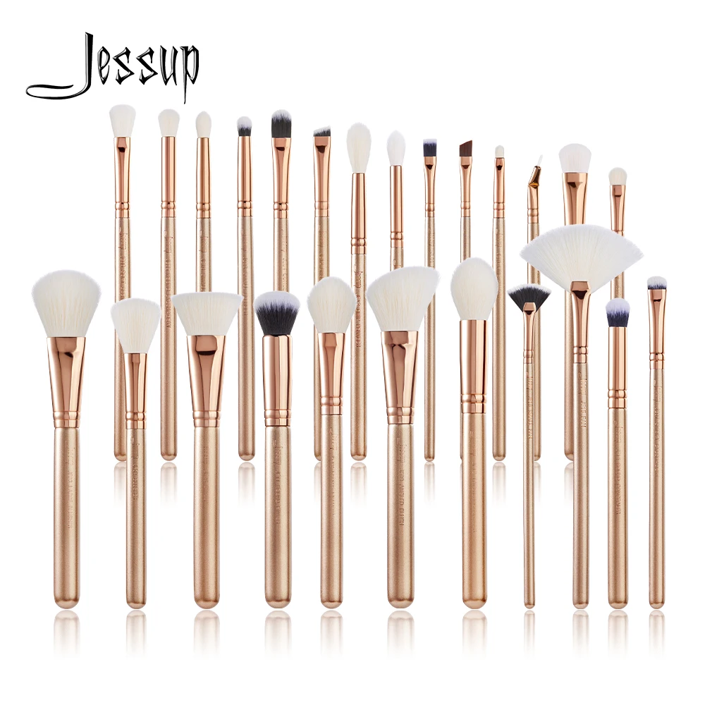 New Jessup Makeup Brush Set Foundation Powder Eye Shadow Liner Concealer Blush Brushes Maquillaje 25pcs Golden / Rose Gold
New Jessup Makeup Brush Set Foundation Powder Eye Shadow Liner Concealer Blush Brushes Maquillaje 25pcs Golden / Rose Gold