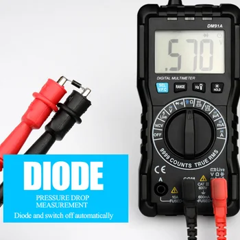 Mini Digital Multimeter Counts Test Tool 9999 Counts Multi Meter Automatic Shutdown AC Direct Current DM91A CLH@8
Mini Digital Multimeter Counts Test Tool 9999 Counts Multi Meter Automatic Shutdown AC Direct Current DM91A CLH@8